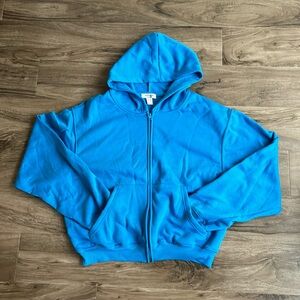 Baby Blue Zip Up Jacket